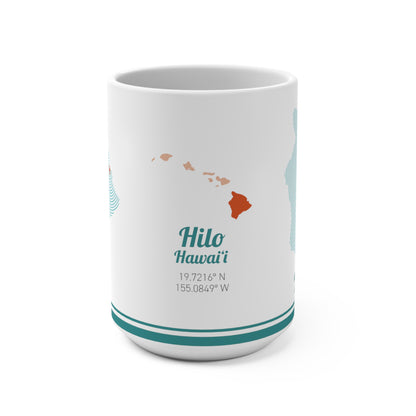 Hilo Hawaii Mug | 15 oz ceramic souvenir mug | Free shipping