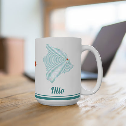 Hilo Hawaii Mug | 15 oz ceramic souvenir mug | Free shipping