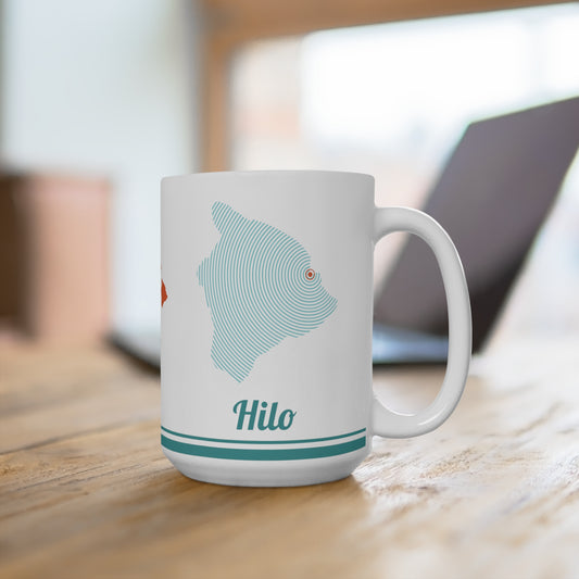 Hilo Hawaii Mug | 15 oz ceramic souvenir mug | Free shipping