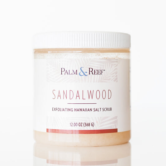 Exfoliating Salt Scrub – Sandalwood scent